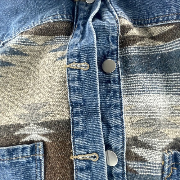 Montana Denim Jacket - Blue/Brown Sz. Med - Picture 5 of 8